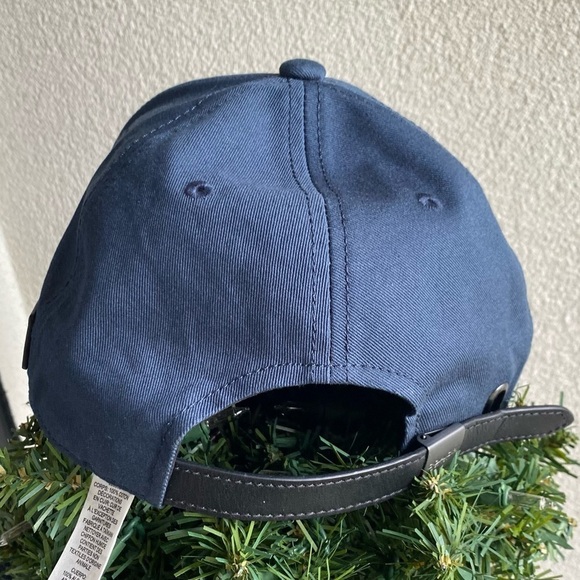 Coach Leather C Logo Varsity Baseball Hat Blue - Picture 5 of 10